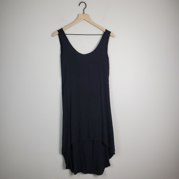 Copper Key Black Rayon Tunic Dress Top Small - Picture 1 of 5